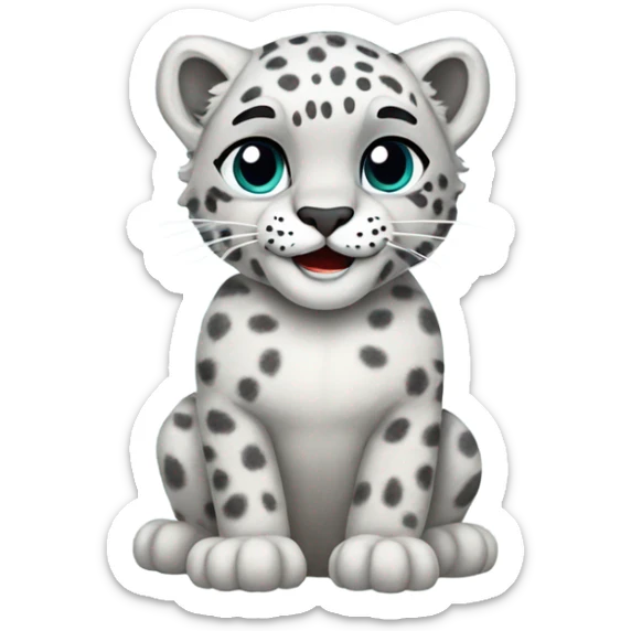 Snow leopard  sticker