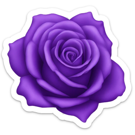 Purple rose sticker