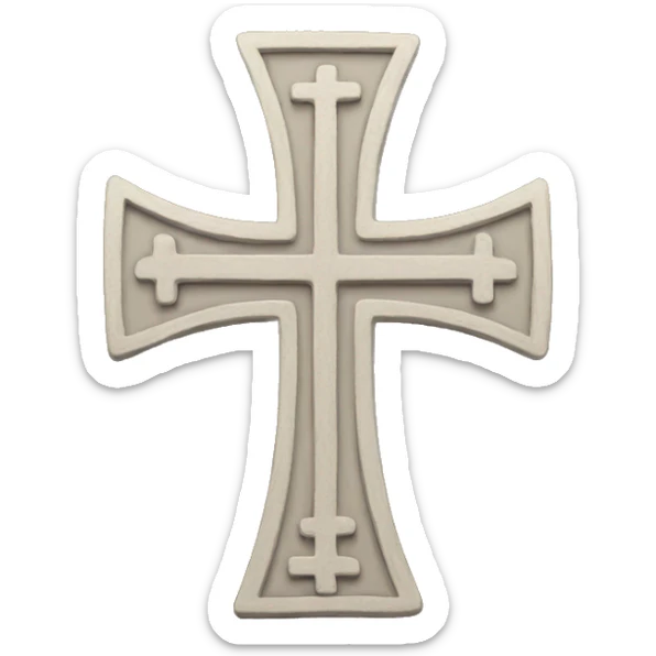 Cross sticker