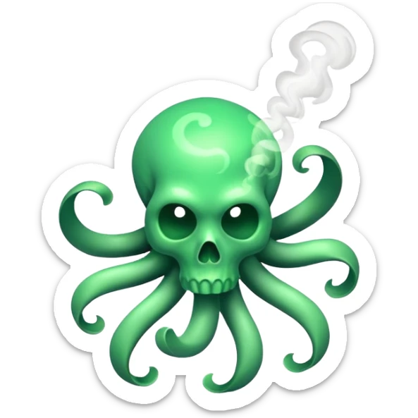 poisonous gas, isometric sticker