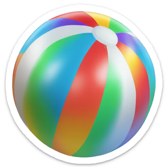 beach ball sticker