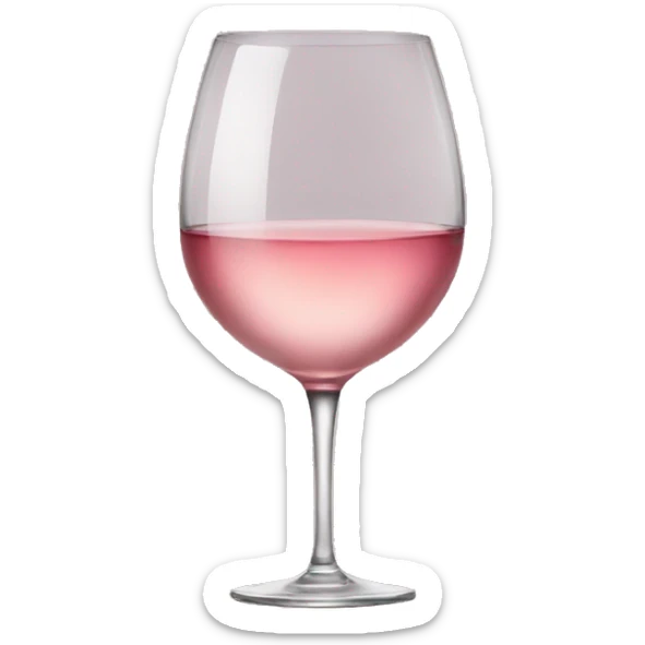 Verre de vin rose sticker