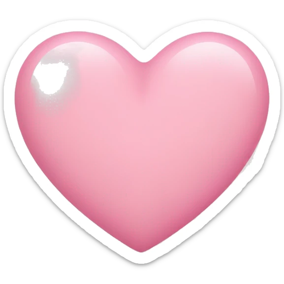 Baby pink heart sticker