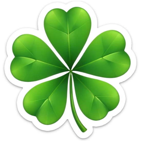 Trebol de 5 hojas  sticker