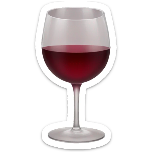 Glass of wine  sticker