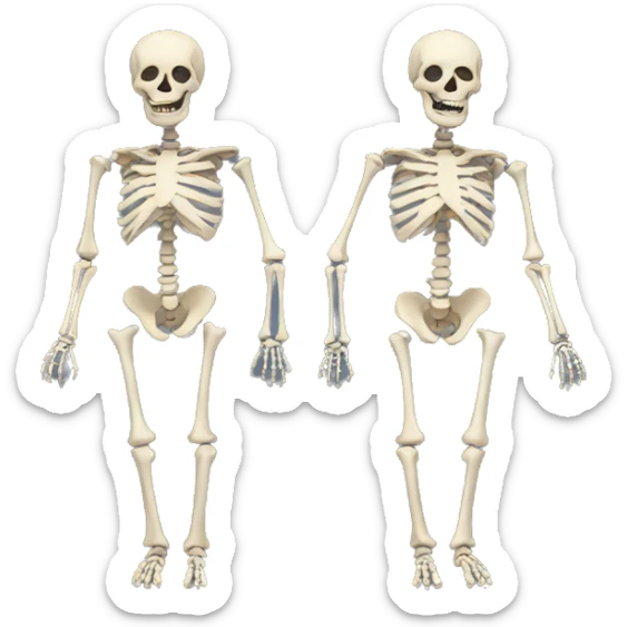 Skeleton sticker