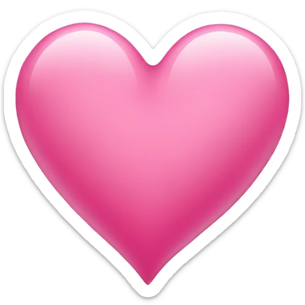 corazón rosa sticker
