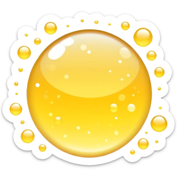 Generate a high-quality 3D cartoon-style emoji of yellow sparkles, shimmering and glittering effect, scattered randomly, smooth gradient colors, rounded and cute appearance, no human faces or objects, simple white background, high-resolution.

 sticker
