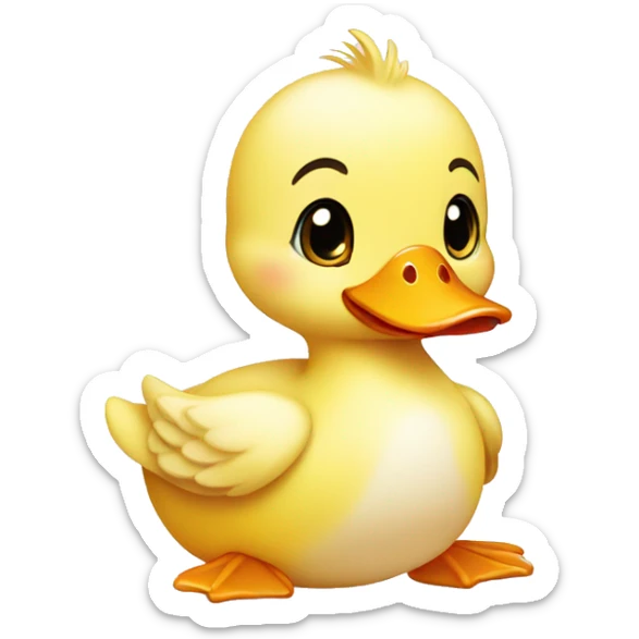 baby duck sticker