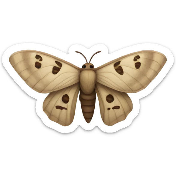 Moth sticker