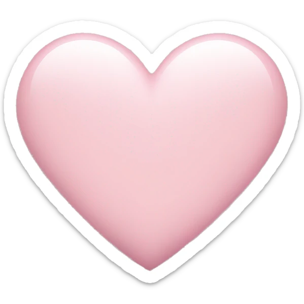 Light pink heart sticker