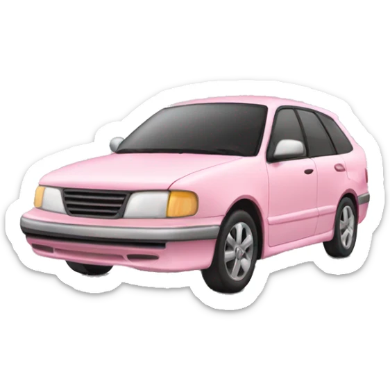 light pink car sticker