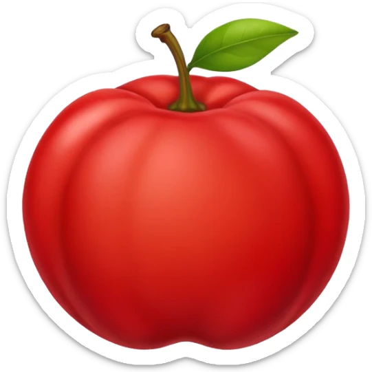 Eu quero um emoji de acerola normal, como todos os outros emojis de fruta sticker