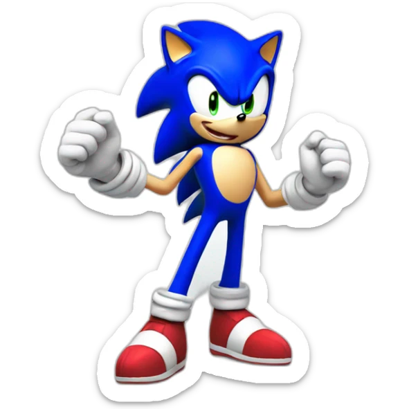 Sonic the sticker