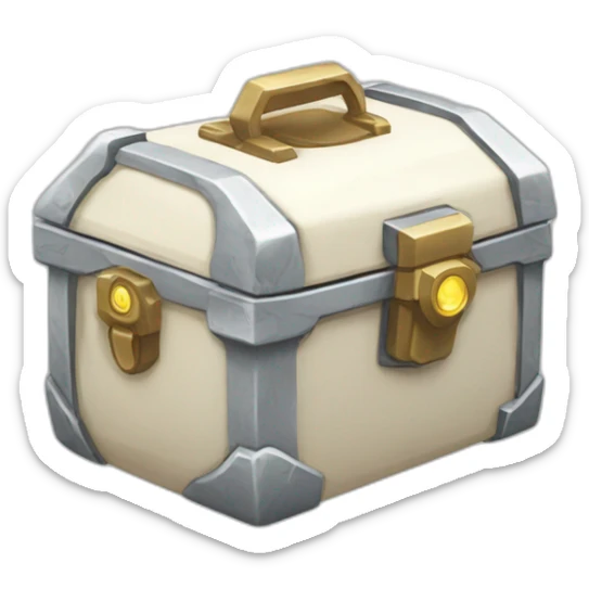 Pokemon Game LootCase White Color Rich Treasure Legendary Epic Pokeballs and Pokemons Inside sticker