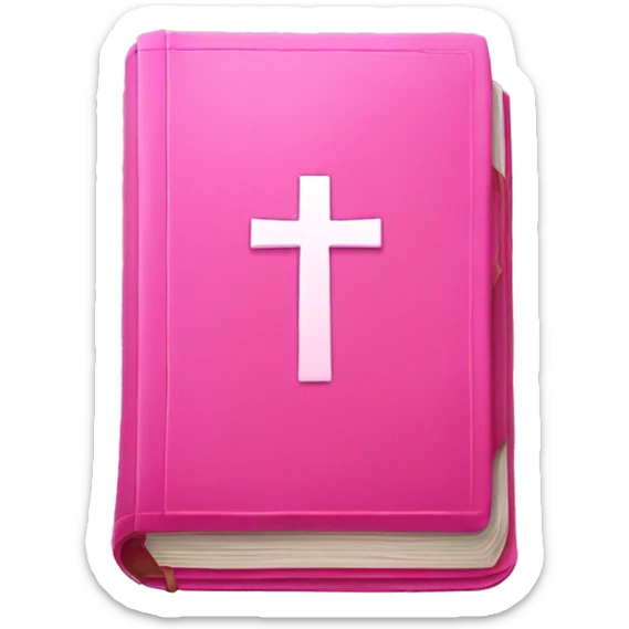 Pink bible sticker