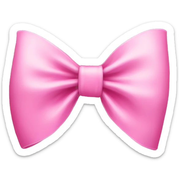 Pink bow sticker