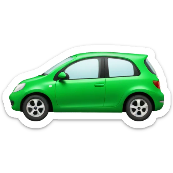 green car sticker