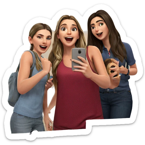 fun bathroom selfie moment sticker