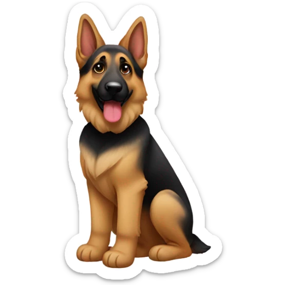 German shepherd uggs sticker