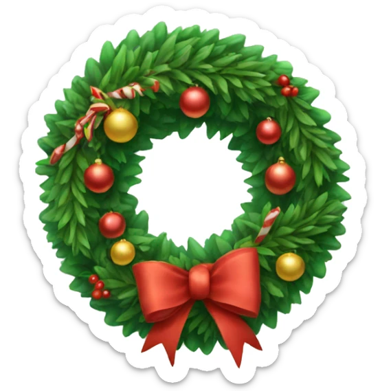 Christmas wreath  sticker