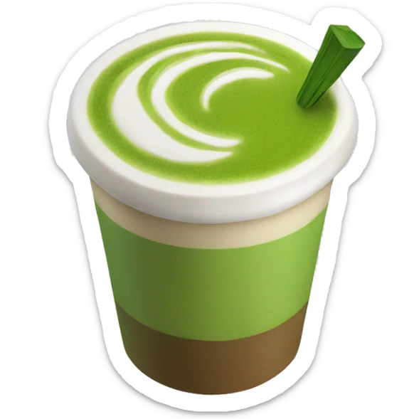 Matcha Latte  sticker