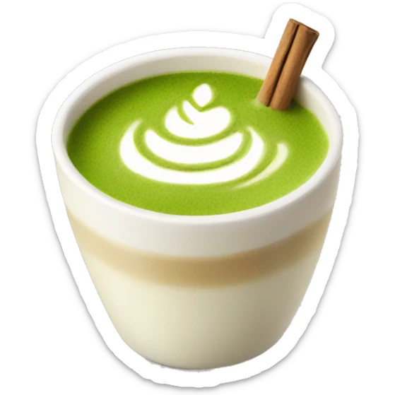 Matcha latte  sticker