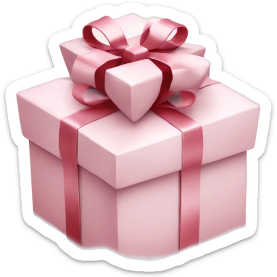 Light pink Christmas gifts under a white Christmas tree  sticker