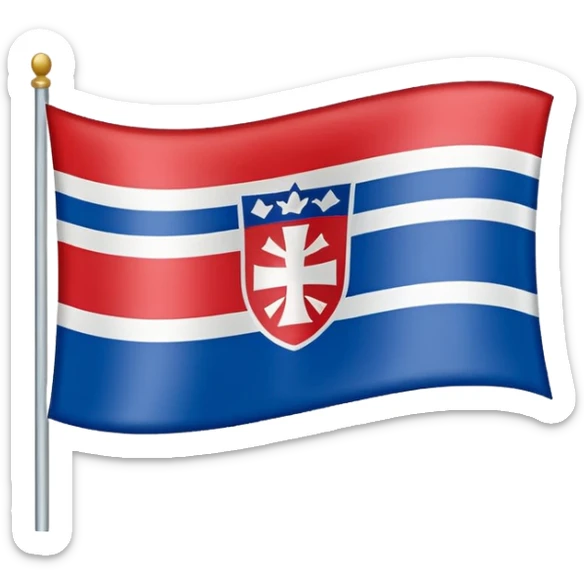 Flag emoji of the Slovak state 1939-1945 sticker