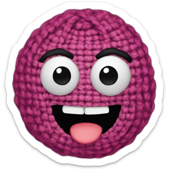 crochet sticker