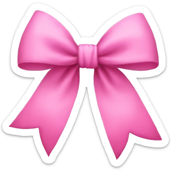 Big pink bow sticker