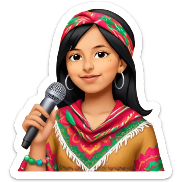 Colorful Singer sticker