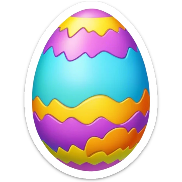 Easter egg sticker