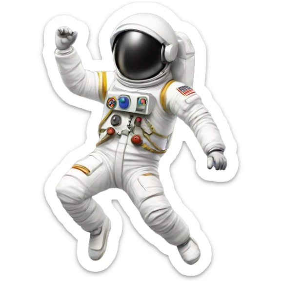 dancing astronaut sticker