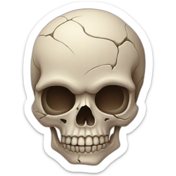 skull love sticker