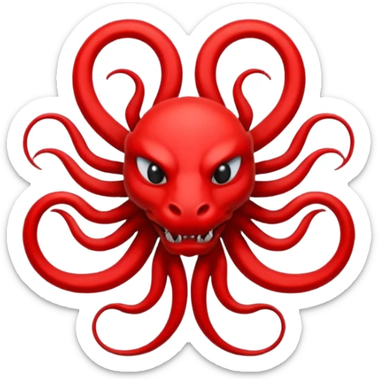 Can you generate me a emoji flag of the fictional world war two team hydra from Captain America? Can you make it the exact logo from the movie? TAKE AN EXACT COPY FROM THE MOVIE sticker