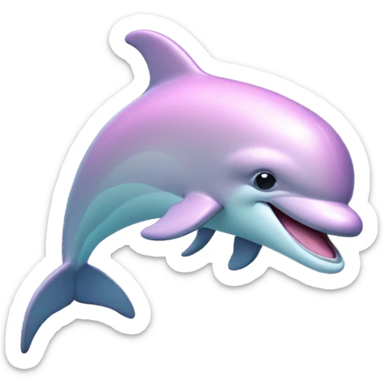 Pastel-pink-colors-dolphin sticker