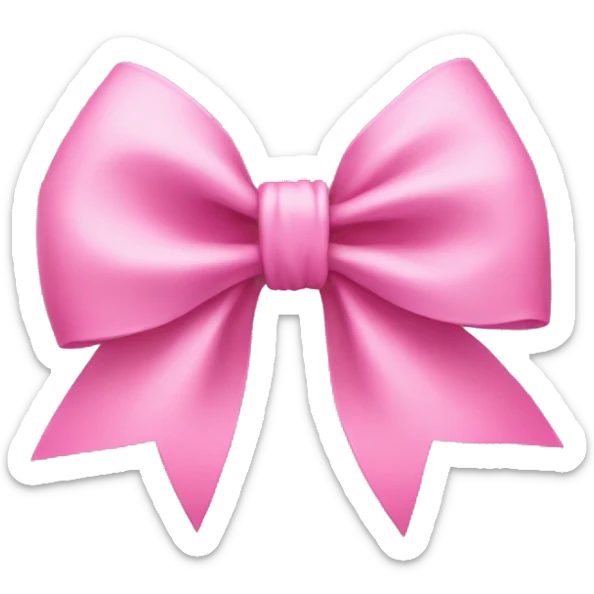 Pink bow sticker