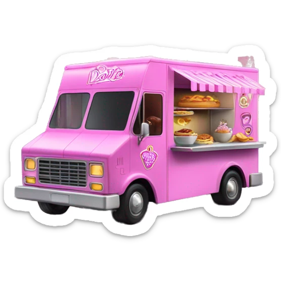 Barbie’s haunted dream house  food truck  sticker