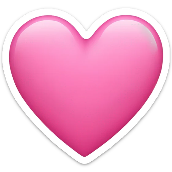 Pink heart sticker