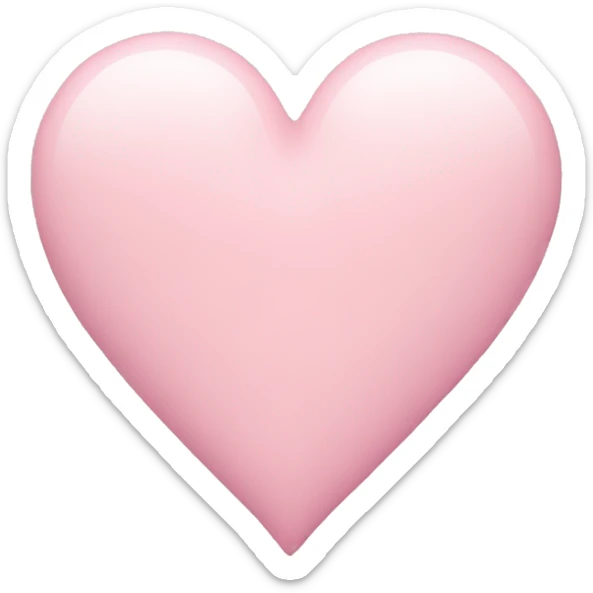 pastel pink heart sticker