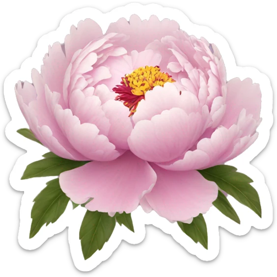 Peony sticker