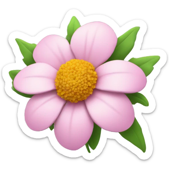 flower with #eae4d8 color sticker