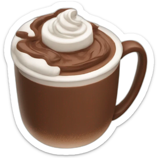 Hot chocolate sticker