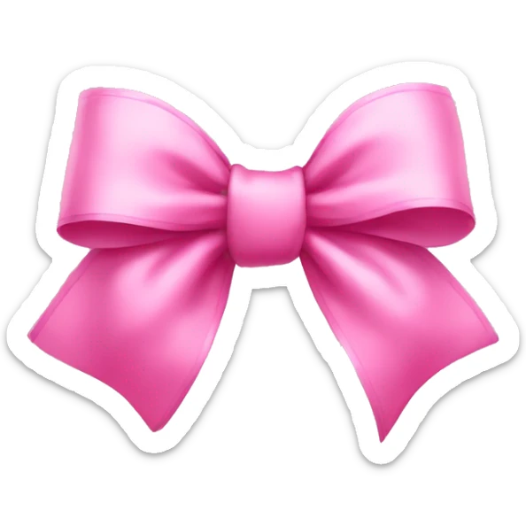 pink bow sticker
