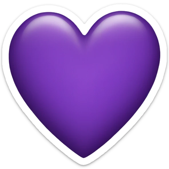 Purple heart sticker