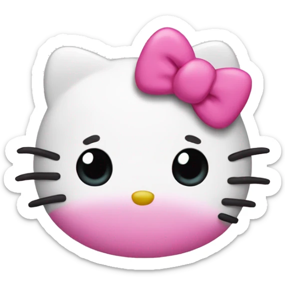 Pink hello kitty sticker