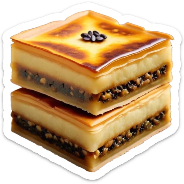 martabak manis-cinematic-realistic-martabak manis-dish-emoji,-depicted-as-a-single,-square-slice-of-sweet,-thick-martabak manis-with-a-rich,-indulgent-filling,-rendered-with-detailed-textures-and-vibrant,-appetizing-lighting sticker