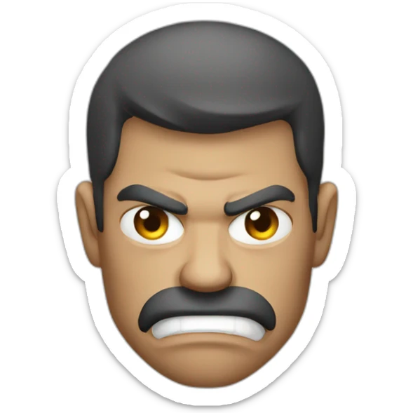 Angry humain  sticker