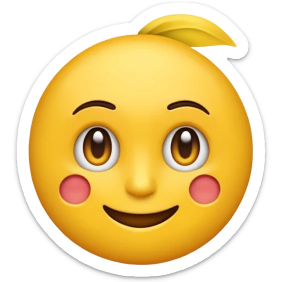 Emoji jaune qui se croque le doigt en regardant vers la droite sticker